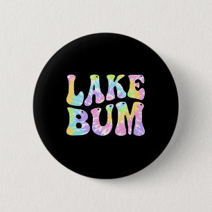 Lake Bum Zomer Vissen Varend Zeilboot Vrouwen Ronde Button 5,7 Cm