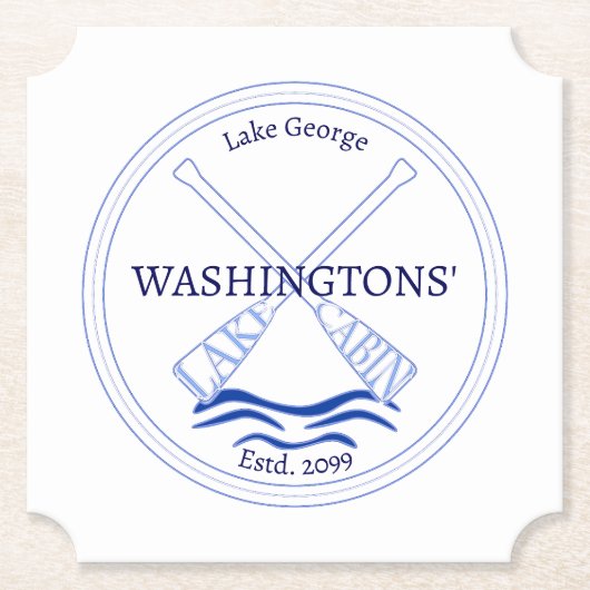 Lake Cabin Beer Soda Drink Fles Onderzetters (Voorkant)