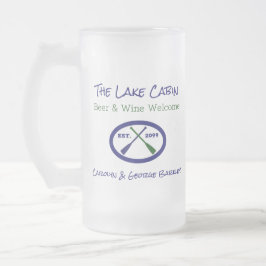 Lake Cabin Cottage House Pint Bier Matglas Bierpul