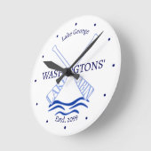 Lake Cabin Wandklok (Hoek)