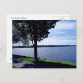 Lake Cadillac, Michigan Briefkaart (Voorkant / Achterkant)