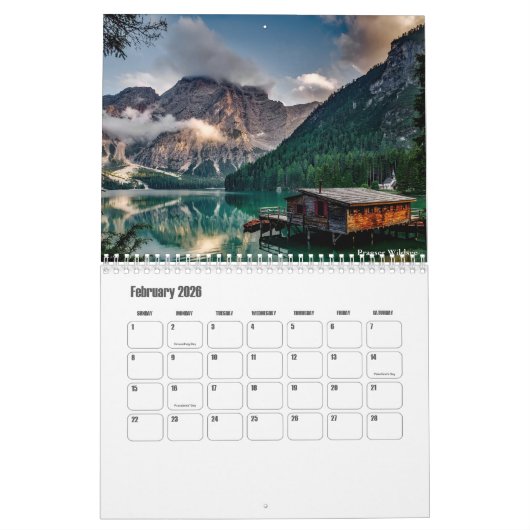 Lake Calendar Kalender (Feb 2026)