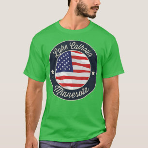 Lake Calhoun - Patriotic Minnesota Souvenir T-Shir T-shirt