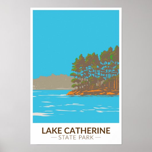 Lake Catherine State Park Arkansas Antiek  Poster (Voorkant)