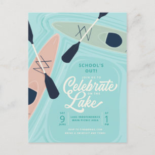 Lake Celebration Einde van het schooljaar Kajak on Briefkaart