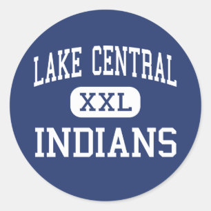 Lake Central - Indianen - Hoog - Saint John Indian Ronde Sticker