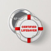 Lake Certified Lifesaver Ronde Button 5,7 Cm (Voorkant /achterkant)