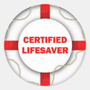Lake Certified Lifesaver Ronde Sticker