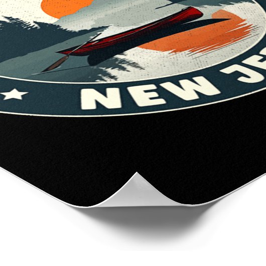 Lake Ceva New Jersey Sunset T Shirt  Poster (Hoek)