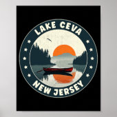 Lake Ceva New Jersey Sunset T Shirt  Poster (Voorkant)