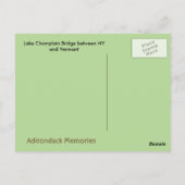 Lake Champlain Bridge tussen NY en VT Briefkaart (Achterkant)