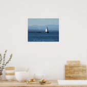 Lake ChamPlain Light House, Burlington, Vt Poster (Keuken)