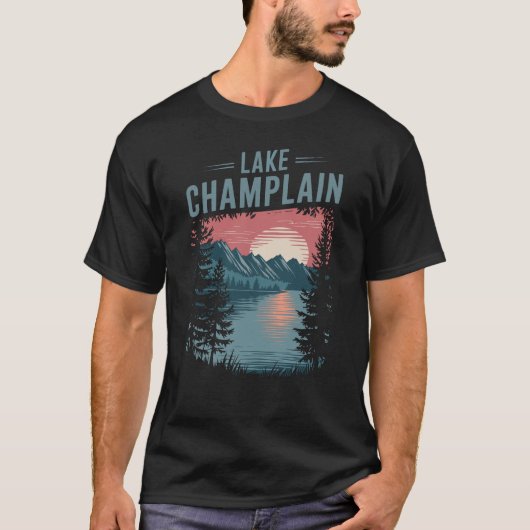 Lake Champlain New York T-shirt (Voorkant)