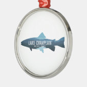 Lake Champlain New York Vermont Fish Metalen Ornament (Links)
