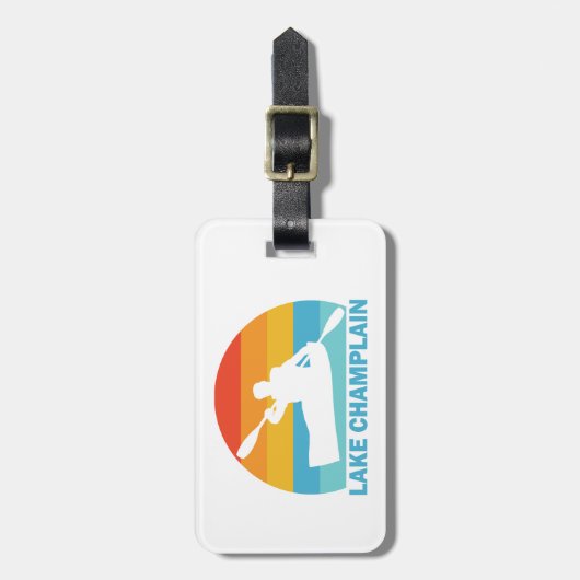 Lake Champlain New York Vermont Kayak Bagagelabel (Voorkant verticaal)