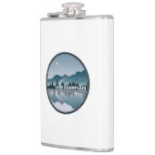 Lake Champlain New York Vermont Reflectie Heupfles (Links)