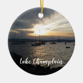 Lake ChamPlain, Vermont bij Sunset Ornament