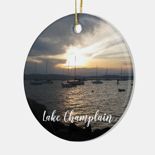 Lake ChamPlain, Vermont bij Sunset Ornament (Links)