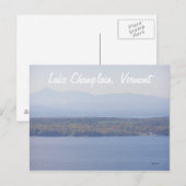 Lake ChamPlain, Vermont Briefkaart (Voorkant / Achterkant)