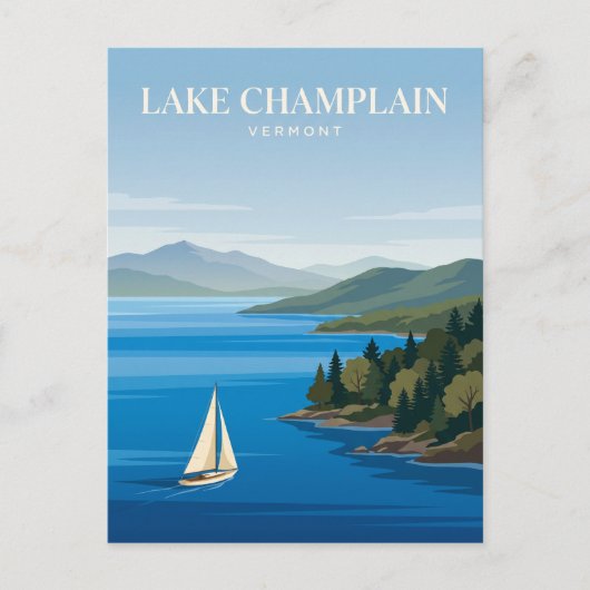Lake Champlain Vermont Briefkaart (Voorkant)