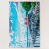 Lake Champlain Vermont.Kerstgroeten Legpuzzel (Verticaal)