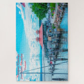 Lake Champlain  Vermont.Kerstgroeten Legpuzzel (Verticaal)