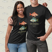 Lake Champlain Vermont nautische vis T-shirt