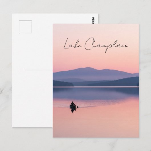Lake Champlain Vermont Travel Briefkaart (Voorkant / Achterkant)