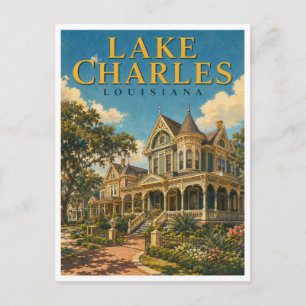 Lake Charles Louisiana Charpentier GeoSaga Briefkaart