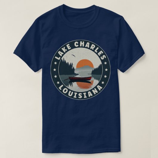 Lake Charles Louisiana Sunset T-shirt (Design voorkant)