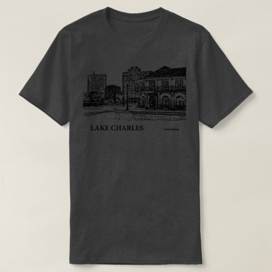 Lake Charles Louisiana TShirt - 3 (Design voorkant)