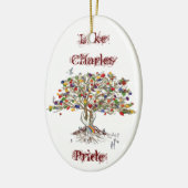 Lake Charles Pride Tree Keramisch Ornament (Links)