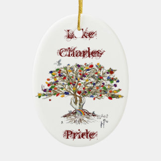 Lake Charles Pride Tree Keramisch Ornament