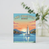 Lake Charlevoix Michigan Reizen Briefkaart (Staand voorkant)