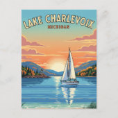 Lake Charlevoix Michigan Reizen Briefkaart (Voorkant)