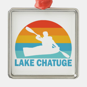 Lake Chatuge North Carolina Georgia Kayak Metalen Ornament