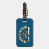 Lake Chatuge North Carolina Georgia Rainbow Bagagelabel (Voorkant verticaal)