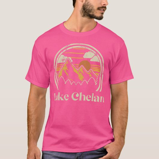 Lake Chelan Mountains Washington Wandelen Buiten R T-shirt (Voorkant)