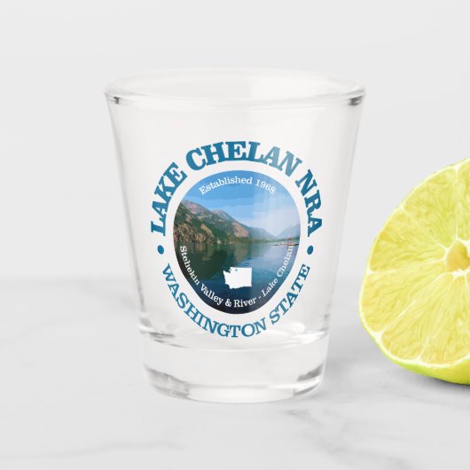 Lake Chelan NRA Shot Glas (Voorkant)