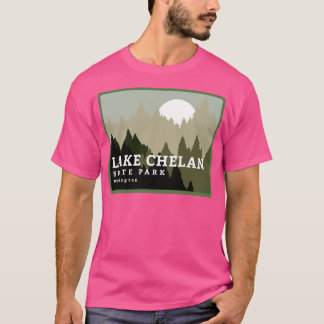 Lake Chelan State Park Washington Bomen en bos T-shirt
