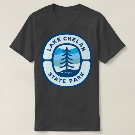 Lake Chelan State Park Washington WA Vacation Souv T-shirt (Design voorkant)