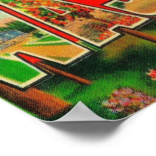 Lake Chelan, Washington - Large Letter Scenes Poster (Hoek)