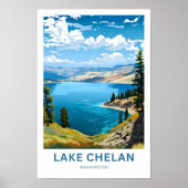 Lake Chelan Washington Reisprint Poster (Voorkant)