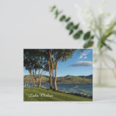 Lake Chelan Washington State Boat & Trees Reizen Briefkaart (Staand voorkant)