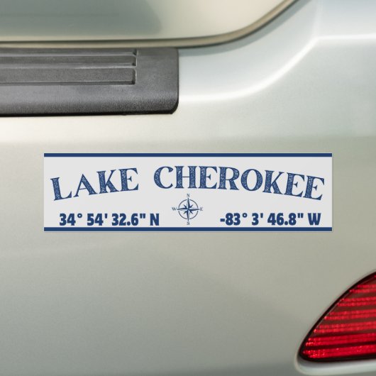 Lake Cherokee-Bumpersticker Bumpersticker (Op auto)
