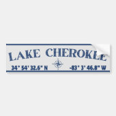 Lake Cherokee-Bumpersticker Bumpersticker (Voorkant)