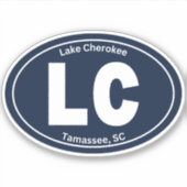Lake Cherokee LC Vinyl Sticker (Voorkant)