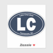 Lake Cherokee LC Vinyl Sticker (Vel)