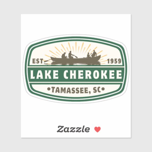 Lake Cherokee Vinyl Sticker - boot (Vel)