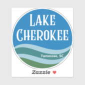 Lake Cherokee Waves Sticker (Vel)